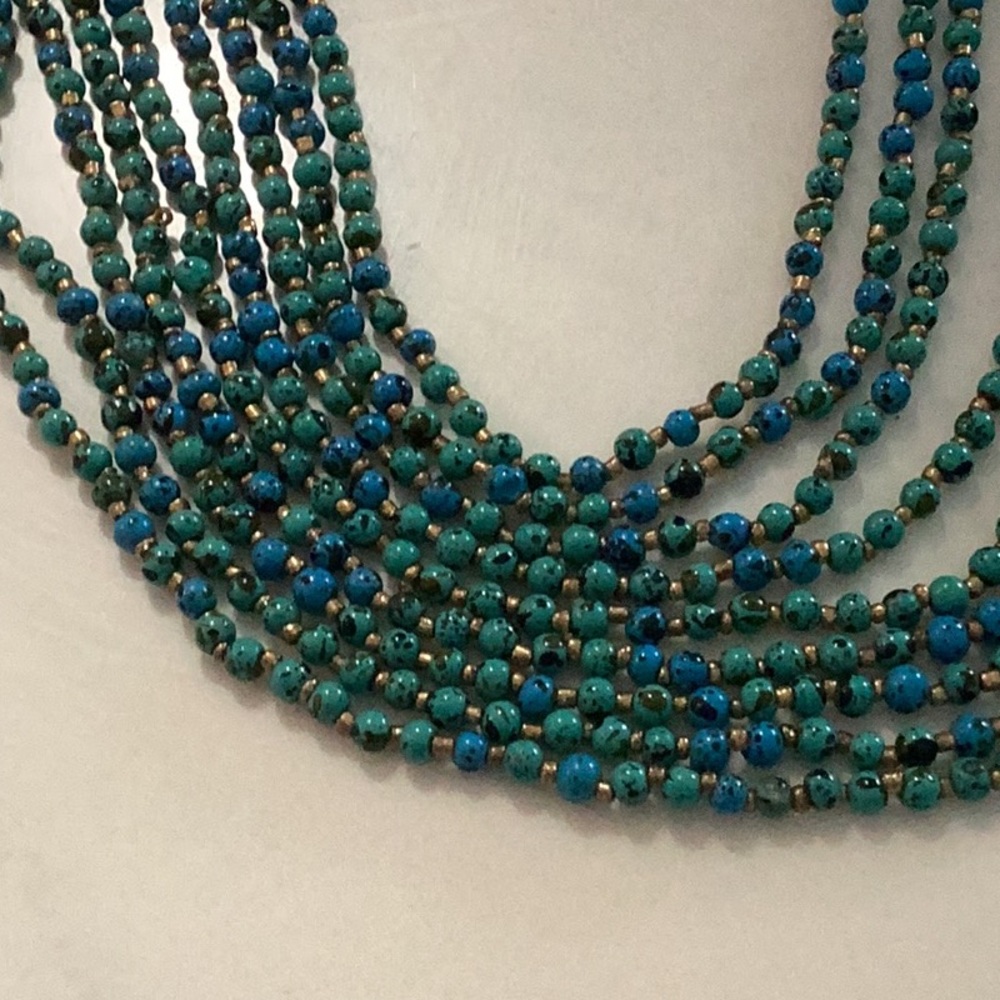 Elegant Multi-Strand Beaded Necklace - Picture 3 of 6